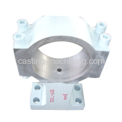 custom metal casting precision flanged roller bearing housing