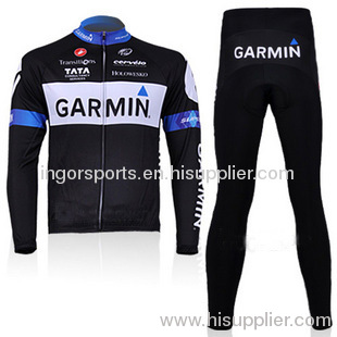 Pro Winter Sublimated Cycling Wear Thermal Tights and Pants With Silicone Grippers