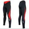 Custom Sublimated Cycling Wear Runner Lycra Long Pants without pad Black / Red