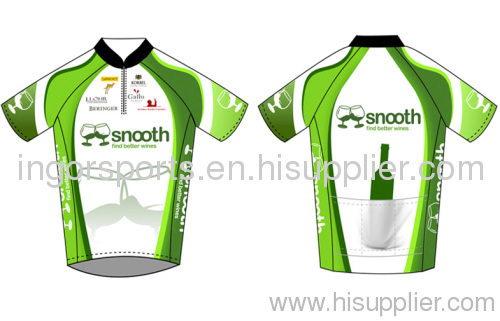 Custom Short Sleeve Half Zip Racing Bicycle Jersey Team Sublimated Cycling Wear