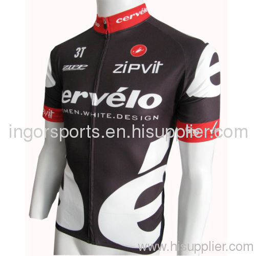 Cooldry Digital Sublimation Print 100% Polyester 160gsm Sublimated Cycling Wear Shirt