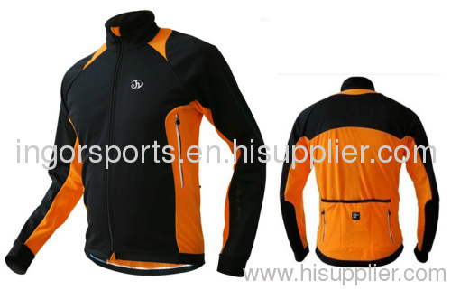 Custom Wind Proof Thermal Race Bicycle Jackets Winter Sublimated Cycling Wear