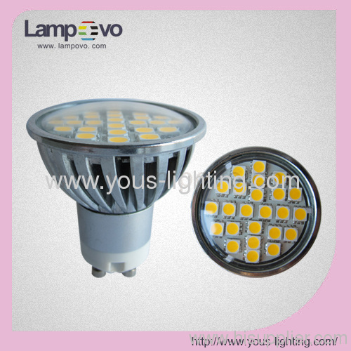 4W GU10 24S50 LED Spotlight with glass cover