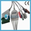 Nihon Kohden 5 lead ECG Cable with leadwires,12pin