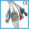 FOR Philips 8pin one piece 5-lead ECG cable with leadwires,snap