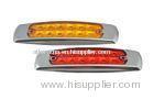 IP66 Oval LED Truck Side Marker Light 12PCS , Red or Amber DC 12V - DC 24V