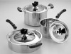 High quality mirror fnishing stainless steel cookware set