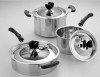 High quality mirror fnishing stainless steel cookware set