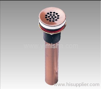 YIMISHA Brass Red Waste Drain for Wash Basin