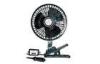 8 Inch Oscillating Car Fan , Metal + Plastic DC 12V / 24V With Clip