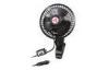 Clip Mount Oscillating Car Fan 6 Inches With Switch DC12V or DC 24V