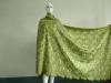 Stretchy 100% cotton Sequins Swiss Lace Cloth Green For Party