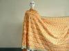 Stretch Heavy African Lace Fabric Peach Yellow For Wedding Dress