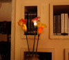 high simulation pu flower LED calla lily