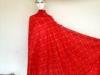 Red Big Swiss Cotton Lace Knitted 100% Cotton Knitted Lace