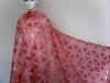 Red Girls Organza Lace Fabric Eco-Friendly With Triangle Pattern