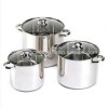 Upscale cookware set stainless steel high pot set