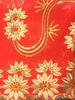 Fashion Sequin Nigerian Lace Fabrics Red For Garment Interlining