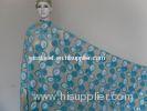 Light Blue Embroidery Velvet Lace Fabric For Evening Dress