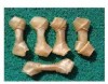 natural rawhide knotted bones