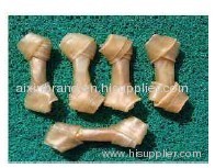 natural rawhide knotted bones