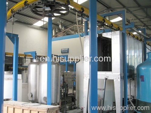 powder coating line for computer shell
