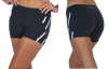 Workout Shorts Contrast Color Built - In Gusset Womens Fitness Wear Inseam Length 3