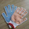 PVC dotted cotton glove