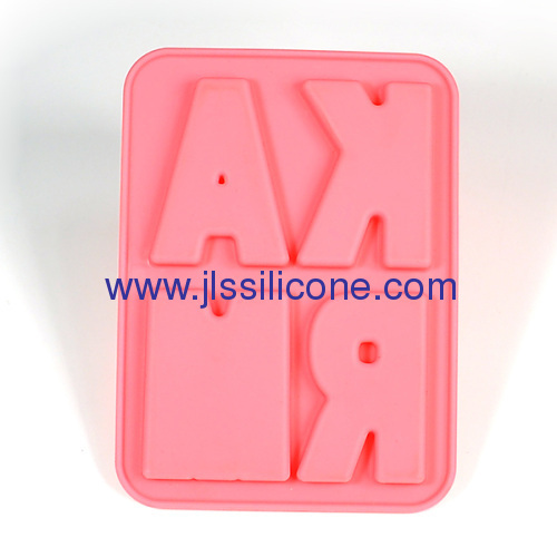 Letters silicone ice cube tray and ice maker molds
