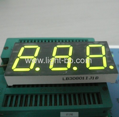 Ultra blue 0.8-inch 3 digit 7 segment led display common cathode for digital indicator
