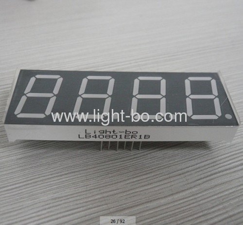 Four-Digit common cathode 0.8 inch Red 7 segment led display