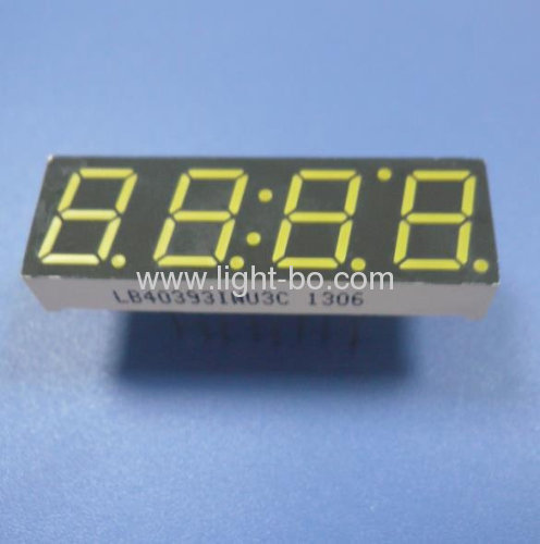 Ultra bright white anode 0.39 inch 4 digit 7 segment led display for STB