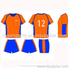 Training Academy Football Shirts and Shorts, Sublimated Soccer Jersey