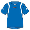 Blue Sublimated Soccer Jerseys and Shorts Football Uniforms Silk Screen Printing