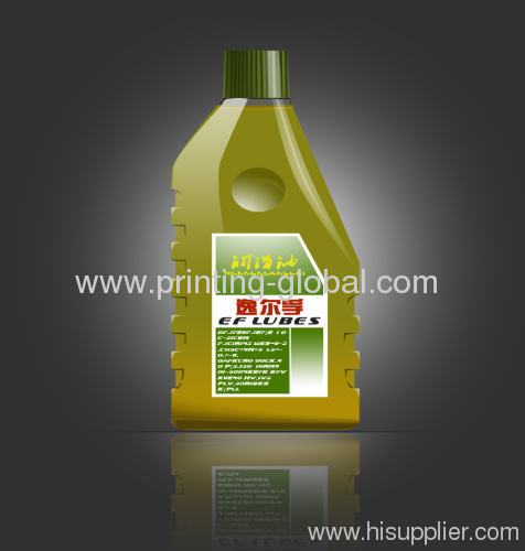 HDPE Motor Mixture Oil Bottle OIl Container Thermal Transfer Printing Film