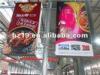 Street Lamp Post Advertising Lightbox Aluminum For Outdoor Ads