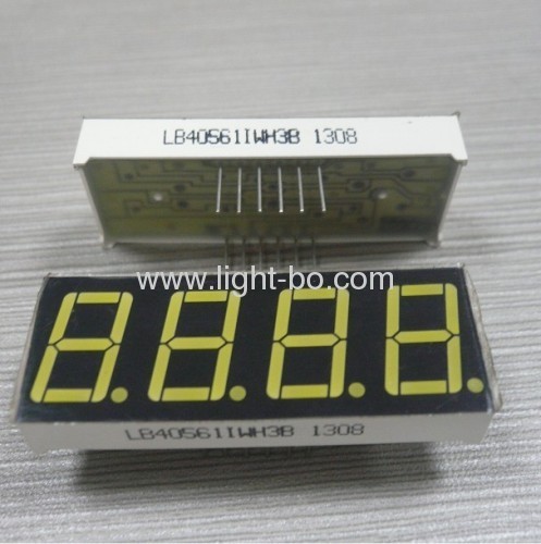 4 digit 0.56 inch ultra bright White Common Anode 7 Segment LED Display