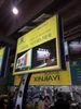 Yellow Solar Light Box Billboard , Scrolling Display Light Box