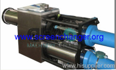continuous screen changr-double piston hydraulic screen changer