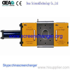 continuous screen changer for plastic extrusion machine