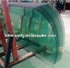 Light Green Safety Bent Tempered Glass Wall For Office Building 12mm / 15mm