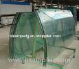 F Green 12mm Curved Tempered Glass Curtain Wall For Commercial Building 2400mm1700mm