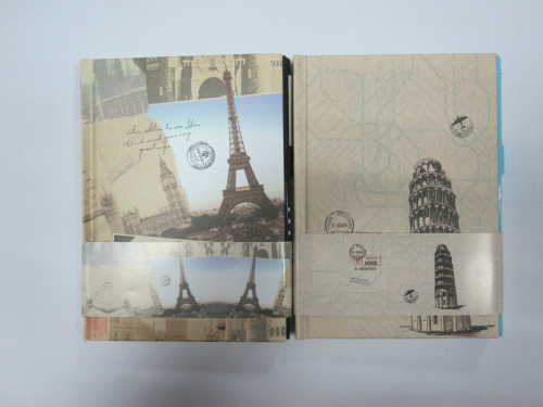 2 subject hardbound round back diary/notebook with lock