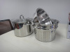 Hot sale stainless steel pasta pot 4pcs set