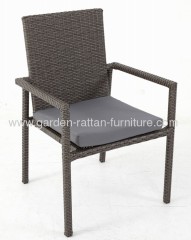 Outdoor garden rattan dining chair
