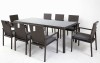 Outdoor rattan dining set garden furniture