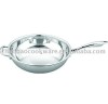High quality stainless steel frypan with lid