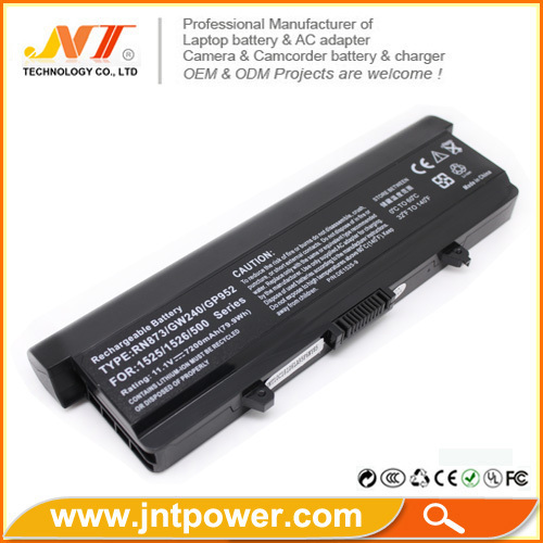 Hotselling 9 cells 7200mAh laptop battery for Dell Inspiron 1525 1526 1545 1546