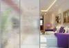 Ultra Clear Unique Artistic Frosted Silk Screen Glass Partition For Decoration