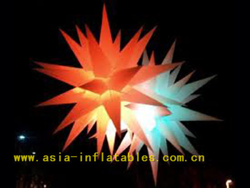 amusement park decor lighting inflatable star